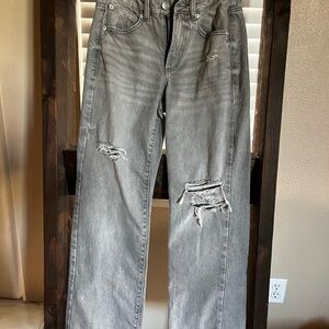 Garage Gray Distressed Jeans